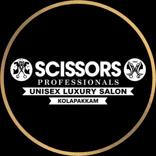 Scissors Professionals Unisex Luxury Salon Kolapakkam logo